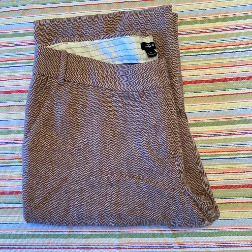 J Crew wool trousers, fully lined, size 12